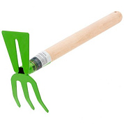 Мотыжка комбинированная, 75 х 380 мм, стальная, деревянная рукоятка, Агроном, Россия Сибртех 62341