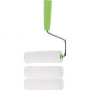 Валик ''Поролон'' с ручкой и 2 шубки 140 мм, D 42 мм, D ручки 6 мм Сибртех 80450