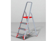 Лестница-стремянка алюм. проф. с широкой ступенью 81 см 4 ступ. 4,1 кг NV500, макс. нагрузка 225 кг Новая Высота 5110104