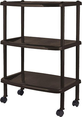 Этажерка для обуви Keeplex Regular трехсекционная 50×31×11,5см темный каштан Пластик Репаблик KL281312011