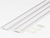 Профиль алюминиевый врезной 2207 с экраном, цвет алюминий, 3м, GS 116326