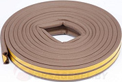 Уплотнитель для окон и дверей тип Р 9х5.5мм/6м коричневый Vorel 76761