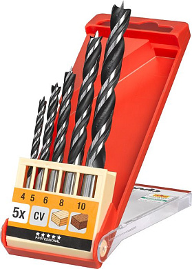 Набор сверел по дереву 3-10 мм, 8 шт KWB 49514100