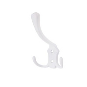 Крючок меб. трехрожковый мет. WP59 белый AKS 69612