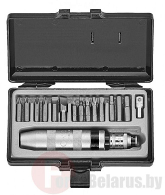 Ударно-поворотная отвертка с насадками Force 5171 17 пр.