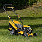 Газонокосилка бензиновая GLD-460SP, 146 куб.см, ширина 46 см, самоходная, 7 уровней, травосборник 50 л Denzel 58803