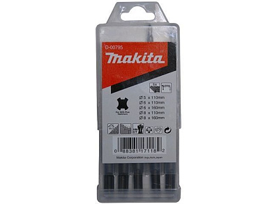 Набор сверл по бетону SDS-plus 5-8 мм (5 шт) MAKITA (D-00795)
