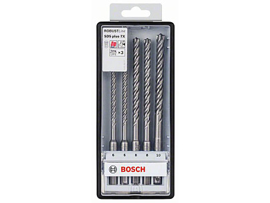 Набор сверл 6, 6, 8, 8, 10 мм SDS-plus-7X 5 шт BOSCH 2.608.576.200