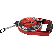 Рулетка геодезическая, металлическая лента, закрытый корпус Matrix Master