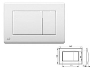 Кнопка управления для систем инсталляций, белая, Alcaplast M270