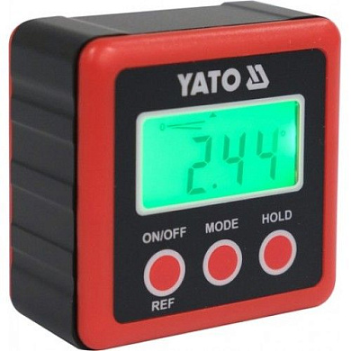 Угломер электронный 58x58x32 мм, диапазон 4х90°, LCD Yato YT-71000