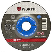 Зачистной круг d 230x6,0 мм, изогн., RED LINE, сталь WÜRTH 0669260236