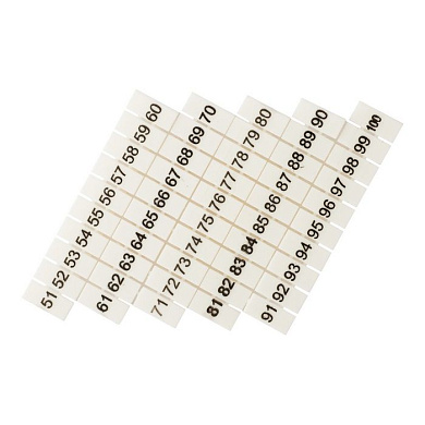 Маркеры для JXB-ST 4 с нумерацией 50-100 (100 шт,) EKF PROxima zb-st-4-50-100