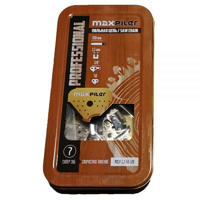 Цепь пильная MXSP 350мм,14'',3/8'', 1,3мм,50 зв., Stihl 180 14'' металл.короб PIT MXSP-1,3-50-3/8