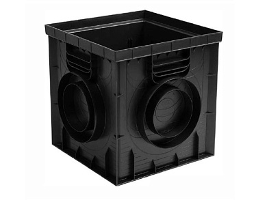 Дождеприемник пластиковый 300х300, черный ecoteck ДИ23405000