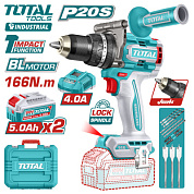 Дрель-шуруповерт ударная TOTAL TIDLI201668