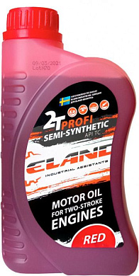 Масло полусинтетическое для двухтактных двигателей 2T Profi Semisynthetic 0.9 л. ELAND F0000001568