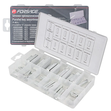 Набор призматических шпонок 60 пр Forsage F-821