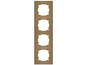 Рамка 4-ая вертикальная золотая, RITA, Mutlusan 2220 800 2480