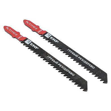 Пилки для электролобзика T111C (грубый рез по дереву)(HCS)(2 шт) EKF Master pl-t111c-2