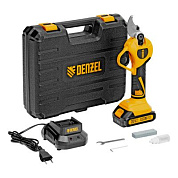 Секатор аккумуляторный, бесщет., CP-30BL, Li-Ion, 20 В, лезвия SK5 Denzel 59434