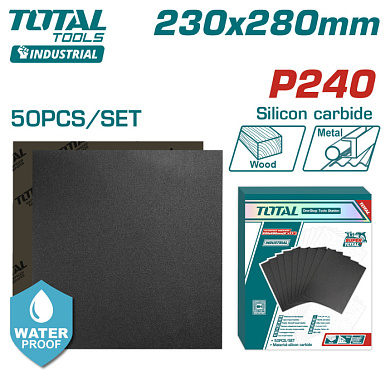 Шлифлисты 230X280 мм P240 TOTAL TAC024016 (50 шт)