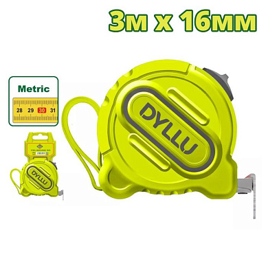 Рулетка 3 м х 16 мм DYLLU DTMT1210M
