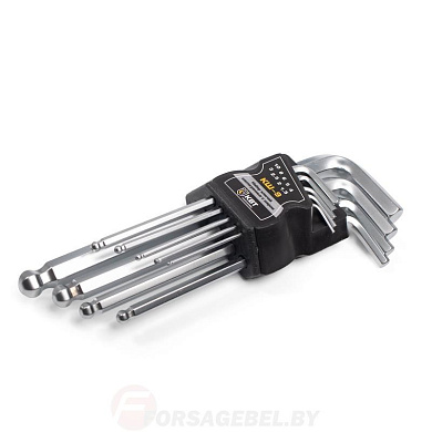 Набор шестигранных ключей с шаром серии KBT-PROFESSIONAL КВТ КШ-9