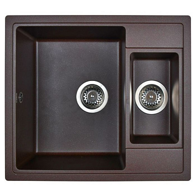 Мойка кухонная из мраморной крошки, coffee, Wisent WQ580-27