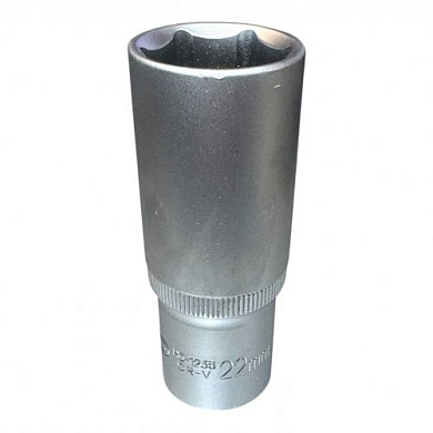Головка торцевая 1/2" 6-гр 22 мм L76 мм CrV H-D HD-1235