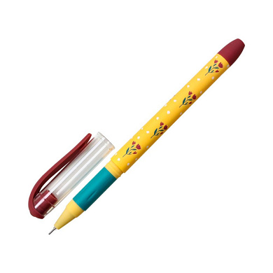 Ручка гелевая "Garden", 0.5 мм, желтый, стерж. синий