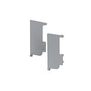 Комплект заглушек металлич. внутр. к профилю Gola, L-образных (левая+правая) черный 3 AKS 111489