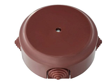 Коробка монтажная КМ-447 коричневая, Ретро, (124,5х124,5х45) Bylectrica КМ-447кор