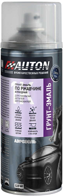 Грунтэмаль по ржавчине Черная (гладкая) аэр. 520 мл AUTON ATN-A46213