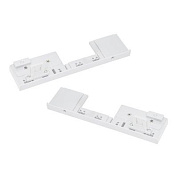 Держатель передней стенки внутреннего ящика h175 Slimbox белый с рейлингом на фасаде STAR 109133