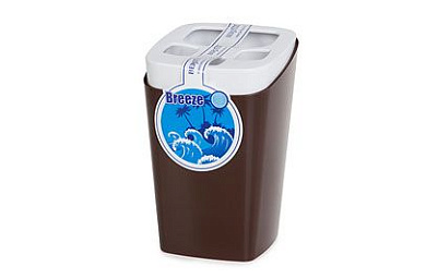 Подставка для зубных щеток "Breeze" (шоколадный) BEROSSI АС 17245000