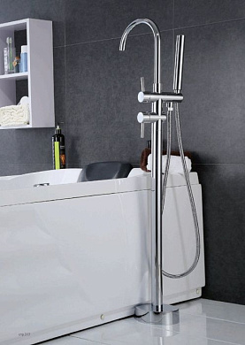 Смеситель для ванны напольного монтажа, латунь, хром GERHANS K13219