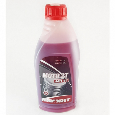 Масло моторное для двухтактных двигателей Moto 2-T API TC минеральное 1л. Favorit 2-T API TC