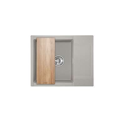 Мойка кварцевая, прямоугольная, GR-6202 Estetica, 620*500мм, базальт, Granula 108172