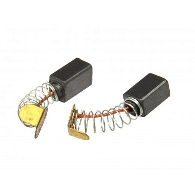 Электроугольная щетка 6,5х7x12 мм пружина, пятак-ухо для УШМ 125 мм, 2 шт. Geko G00475