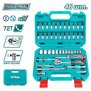 Набор инструментов 46 пр 1/4" 6-гр TOTAL TTHT141462