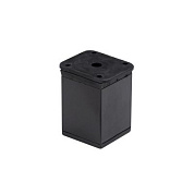 Опора мебельная алюм. DAKP-27 h150 с регул. черный матовый AKS 112790