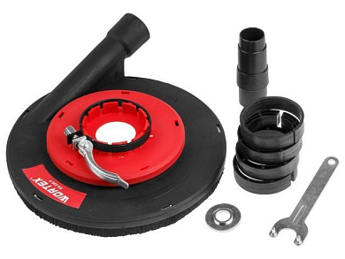 Кожух вытяжной для УШМ DS 230 P, Кожух на 230 мм диск, для шлифовки бетона. WORTEX 0323346