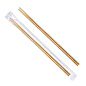Палочки для еды 20 см, в индивидуальной ПП-упаковке, бамбук, 100 шт/упак