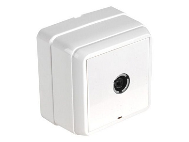 Розетка ТВ, открытая, белая, BRON, Mutlusan 21601700201