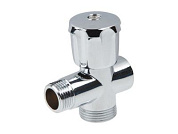 Кран вентильный 1/2''х3/4'' для стиральной машины трехпроходной хром. AV Engineering AVE255123412