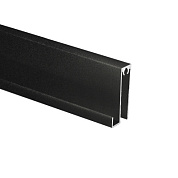 Профиль алюминиевый SENATOR черный муар горизонт нижн. L-6000 мм АЛЮТЕХ для узкой сис-мы 117072