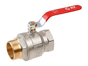 Кран шаровый 1 1/2" нар.-вн. ручка PN25, AV Engineering AVE091112