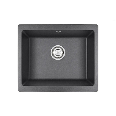 Мойка кварц, прямоугольная, 5551, 550*460мм, графит, под столешницу, Granula 119247