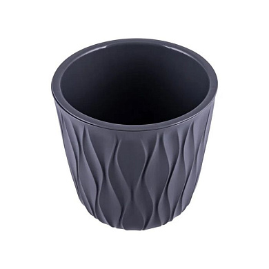 Горшок для цветов с дренажной вставкой Desert 2,3л, d157, h152мм(серый Полимербыт 4386405